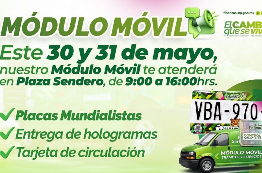  GOBIERNO ESTATAL ACERCA TRÁMITES VEHICULARES A PLAZA SENDERO