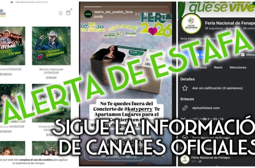  Fenapo advierte por fraudes y aclara que boletos para Palenque y Terrazas aún no están a la venta