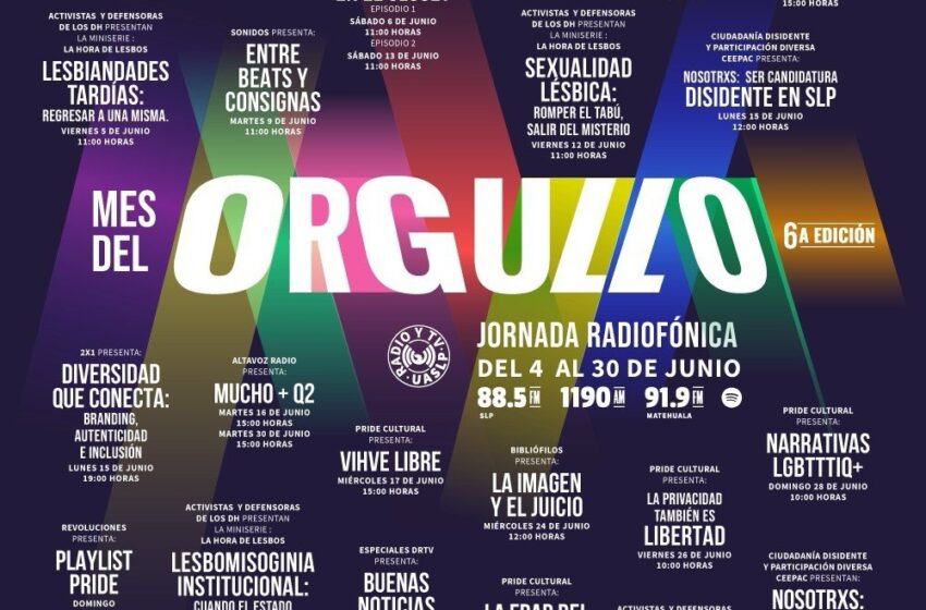  UASLP abre espacio de reflexión sobre diversidad con su 6ª Jornada Radiofónica del Mes del Orgullo