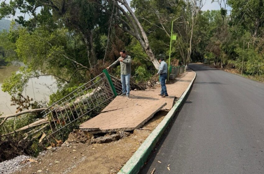  GOBIERNO ESTATAL REHABILITARÁ DAÑOS OCASIONADOS POR TROMBA EN CAMINO AXTLA-COMOCA
