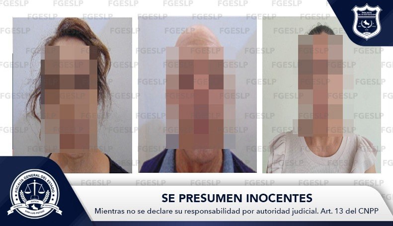  DOS MUJERES Y UN HOMBRE FUERON DETENIDOS POR FGESLP AL SER SEÑALADOS POR EL DELITO DE FRAUDE ESPECÍFICO*