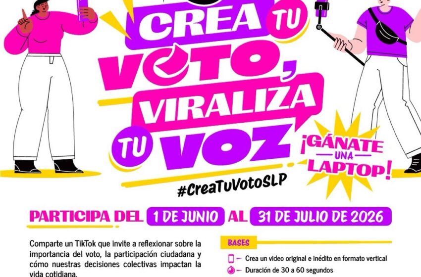  CEEPAC lanza concurso estatal de TikTok para promover el voto entre jóvenes potosinos