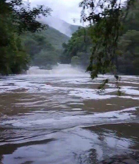  Suspenden actividades acuáticas en Cascadas de Micos por aumento en el caudal del río