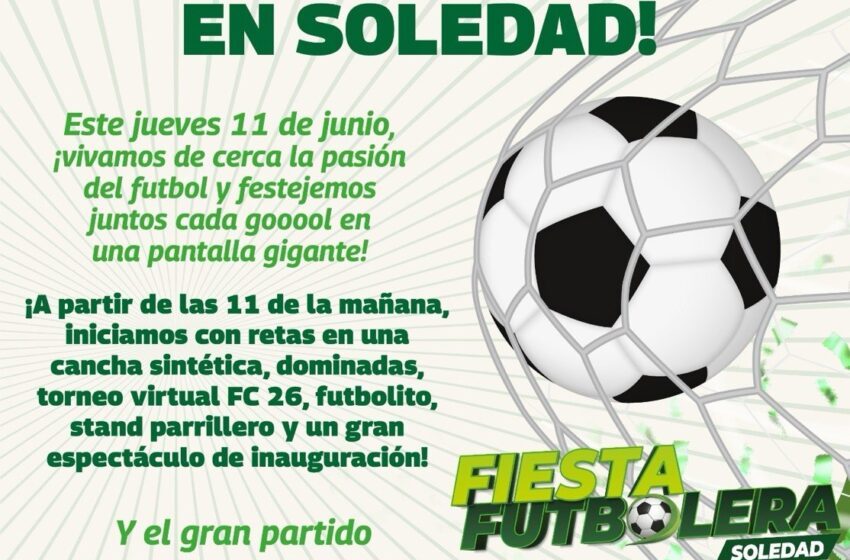  Soledad transmitirá 52 partidos del Mundial en pantalla gigante desde la Plaza principal