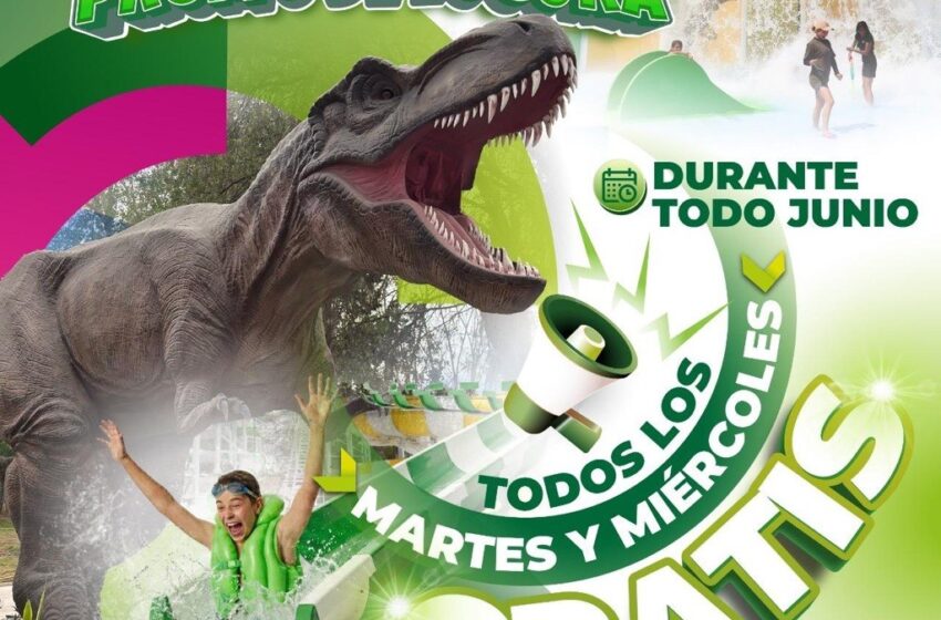  DinOasis Aqua Park tendrá acceso gratuito martes y miércoles durante junio