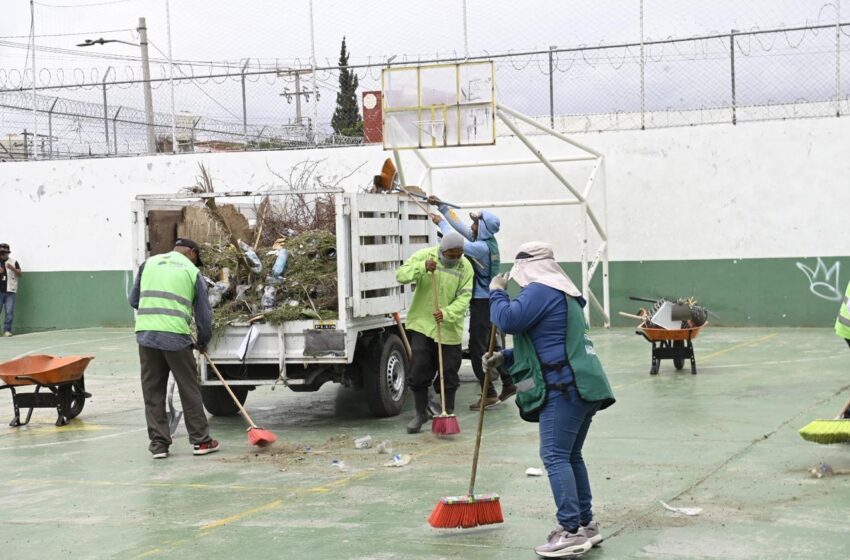  Soledad refuerza mantenimiento en parques, áreas recreativas y unidades deportivas