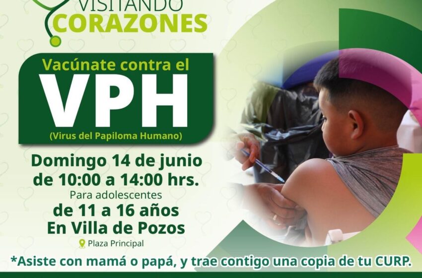  GOBIERNO ESTATAL REFUERZA VACUNACIÓN CONTRA EL VIRUS DEL PAPILOMA HUMANO