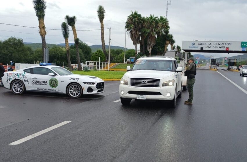  GUARDIA CIVIL ESTATAL BRINDA SEGURIDAD Y ACOMPAÑAMIENTO A CARAVANA MIGRANTE