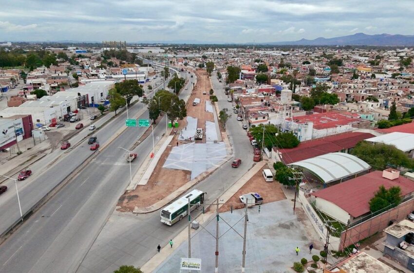  Parque Lineal Circuito Potosí-Cactus alcanza avance cercano al 60 por ciento en Soledad