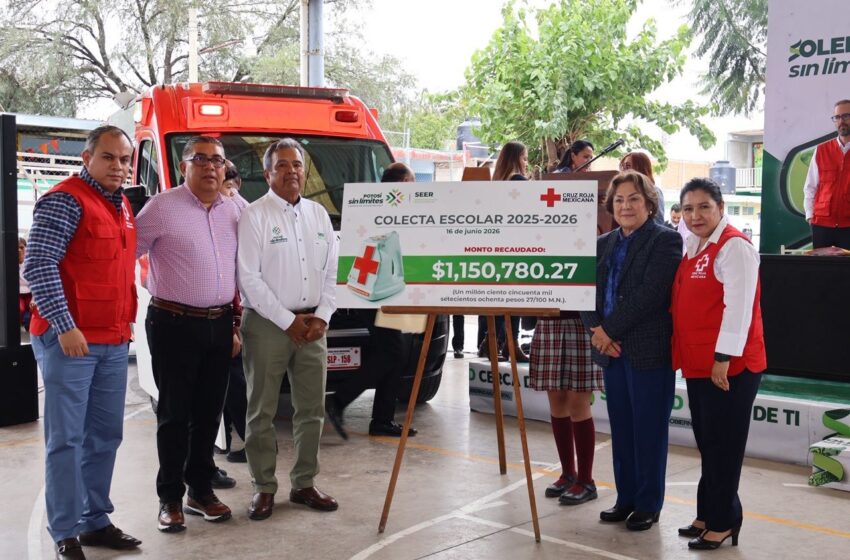  Escuelas del SEER reúnen más de 1.15 millones de pesos para la Cruz Roja