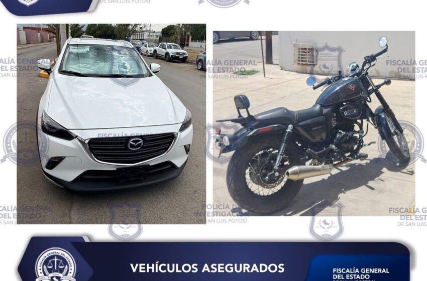  RECUPERA FISCALÍA DE SLP DOS VEHÍCULOS ROBADOS