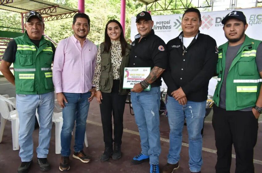  Protección Civil refuerza equipamiento municipal en la Huasteca potosina