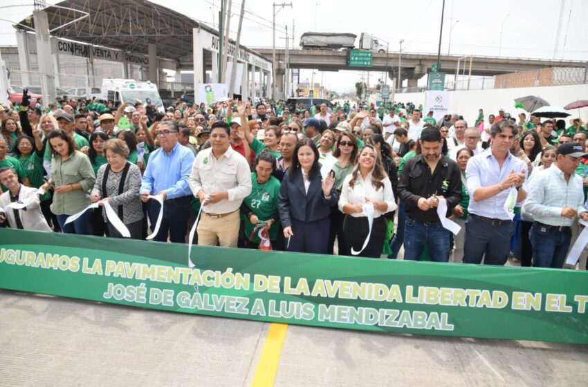  Ricardo Gallardo y Juan Manuel Navarro entregan rehabilitación de Camino a la Libertad