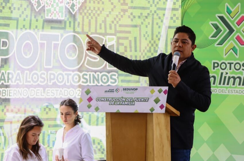  Gobierno estatal reporta obras estratégicas en las cuatro regiones de San Luis Potosí