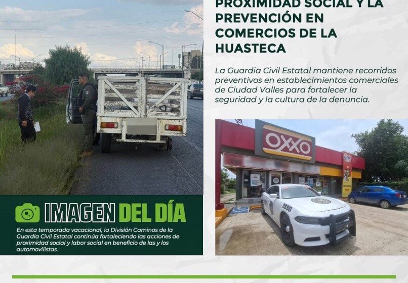  GUARDIA CIVIL ESTATAL FORTALECE LA PAZ Y LA SEGURIDAD EN SAN LUIS POTOSÍ