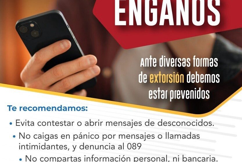  FISCALÍA POTOSINA EMITE RECOMENDACIONES PARA PREVENIR INTENTOS DE EXTORSIÓN