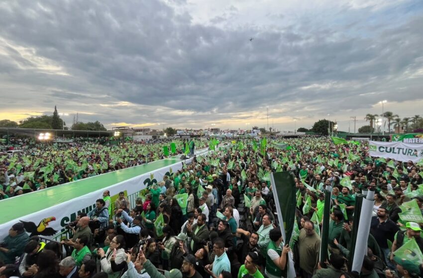  PVEM reúne a más de 50 mil simpatizantes en San Luis Potosí durante aniversario de movimiento político