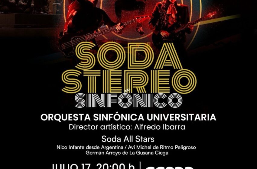  Orquesta Sinfónica Universitaria rendirá homenaje a Soda Stereo con concierto