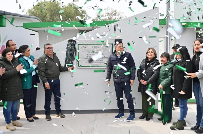  Soledad destaca construcción y rehabilitación de escuelas con apoyo estatal