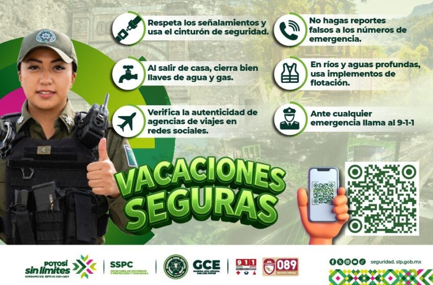  PROMUEVE SSPC LA PREVENCIÓN DIGITAL DURANTE EL PERIODO VACACIONAL