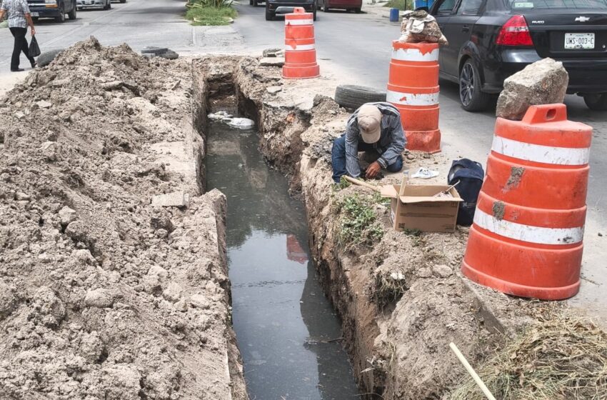  Ayuntamiento de Soledad repara drenajes colapsados en San Felipe y San Francisco