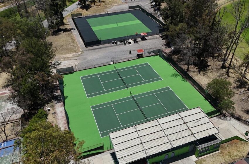  Avanza rehabilitación del Centro Tenístico Tangamanga; prevén concluirla este verano