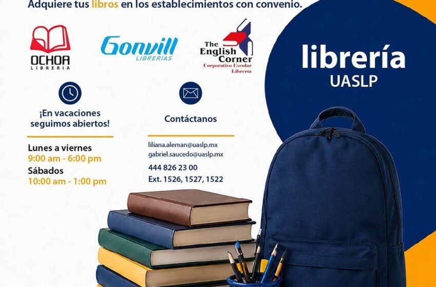  UASLP mantendrá abiertos Unitienda, Unipapelería y Librería durante el periodo vacacional
