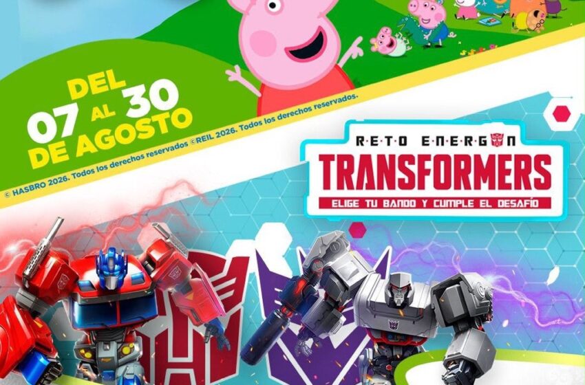  Fenapo 2026 tendrá atracciones gratuitas de Peppa Pig y Transformers para familias