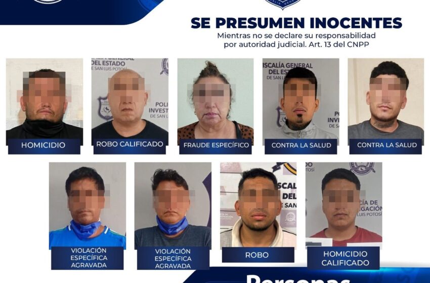  FGESLP CONSOLIDA RESULTADOS OPERATIVOS CON DETENCIONES Y ASEGURAMIENTOS EN EL ESTADO*
