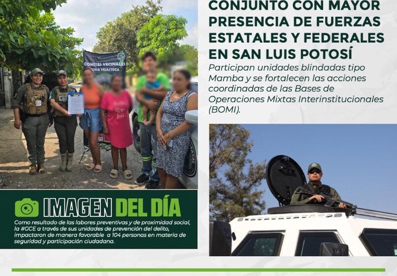  GUARDIA CIVIL ESTATAL IMPULSA ACCIONES PARA MÁS SEGURIDAD EN LAS CUATRO REGIONES