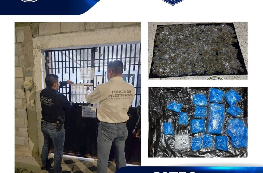  EJECUTA FGESLP CATEO Y ASEGURA INDICIOS EN INVESTIGACIÓN POR DELITOS CONTRA LA SALUD