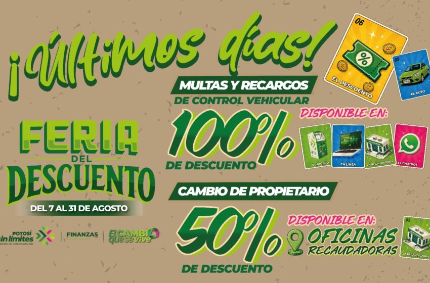  Última semana para aprovechar descuentos en trámites vehiculares