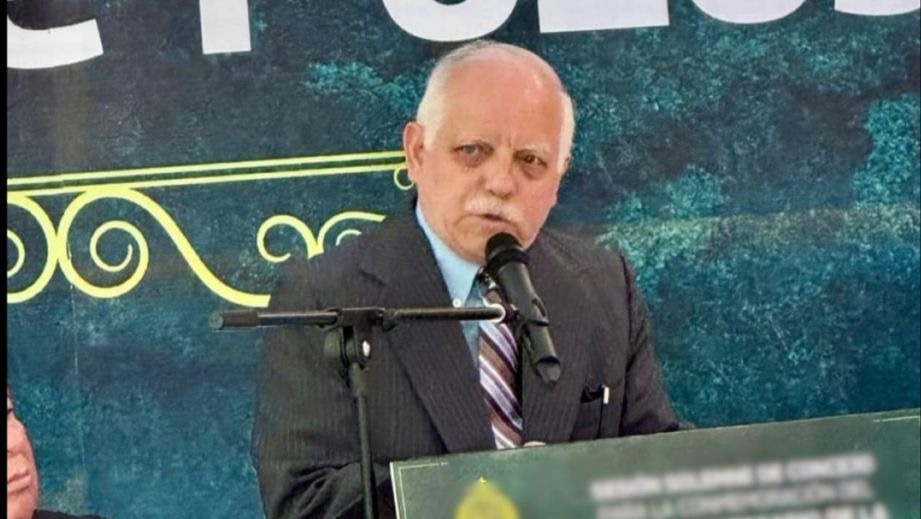 Noé Lara Enríquez, oficial mayor del Gobierno del Estado, durante un evento público