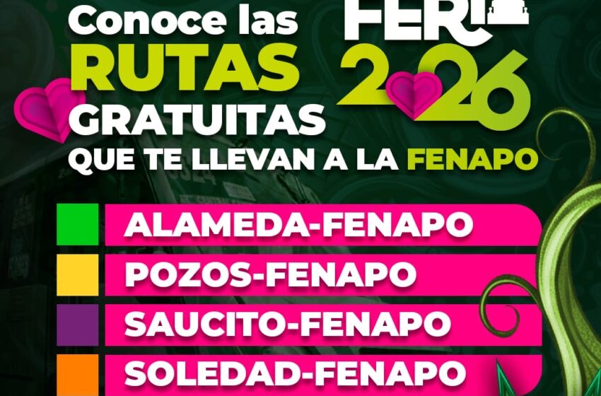  FENAPO tendrá cuatro rutas gratuitas y servicio de RedMetro