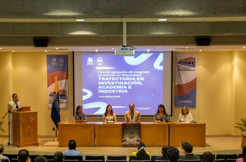 FCQ de la UASLP vincula posgrado, investigación e industria en foro de bioprocesos