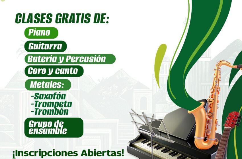  Escuela Municipal de Música de Soledad abre inscripciones gratuitas