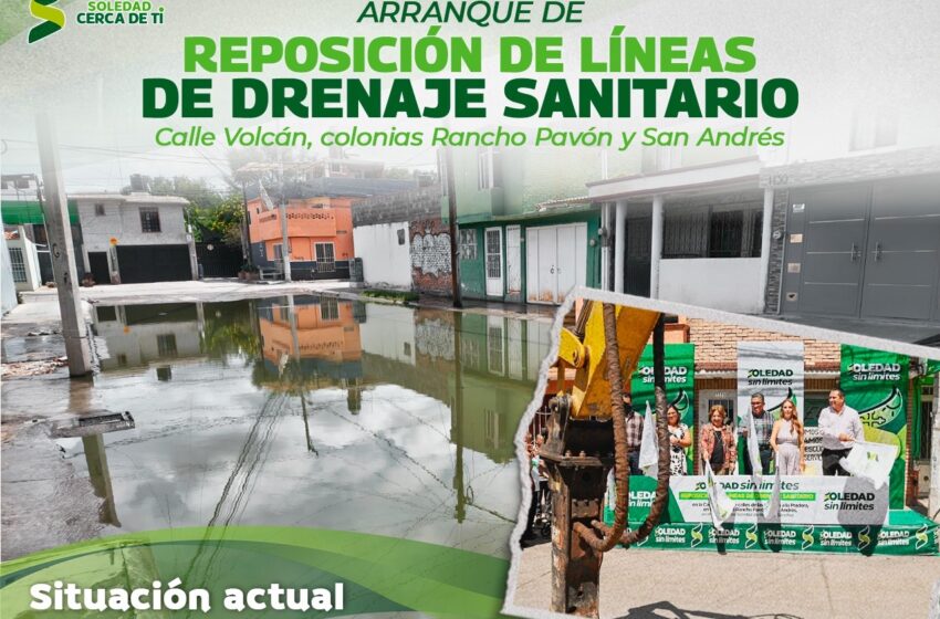  Vecinos reconocen intervención de Soledad en drenaje de la calle Volcán