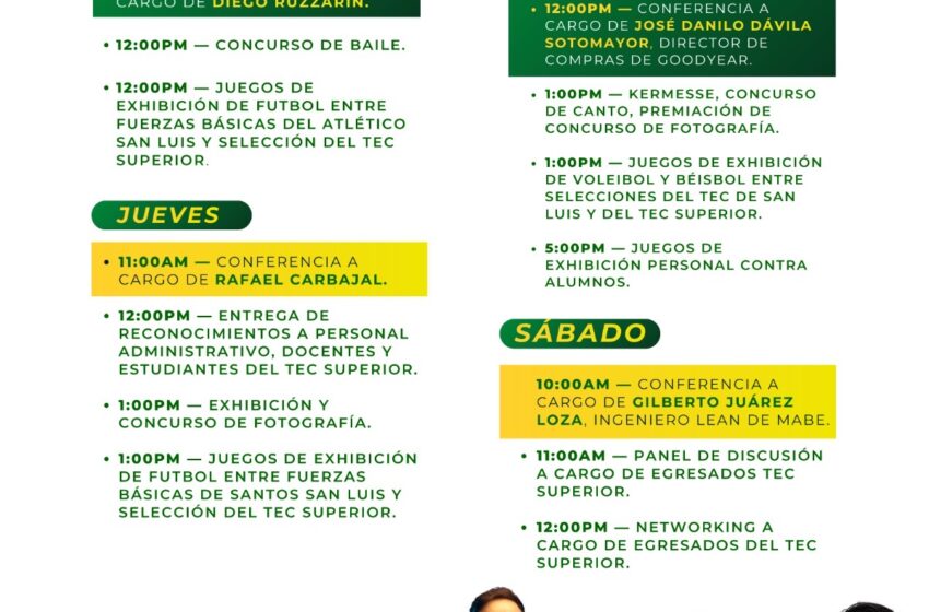  Tecnológico Superior de San Luis Potosí celebra 23 años con actividades académicas y culturales