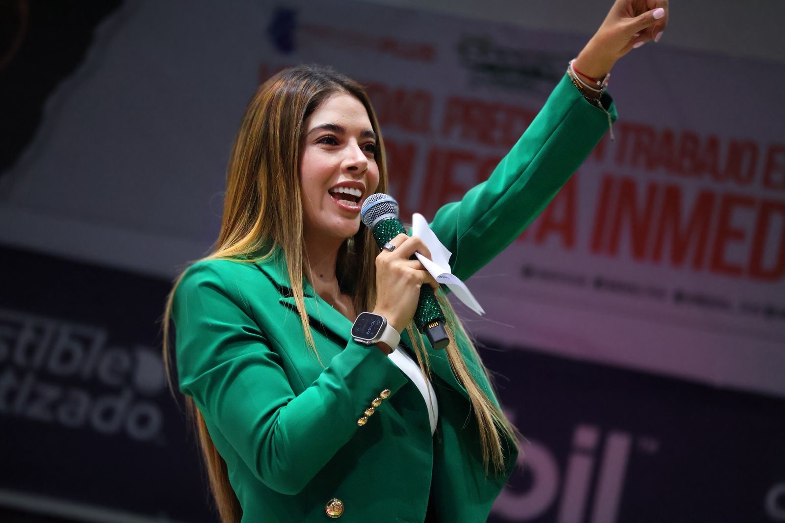 Autoridad durante el acto de inicio del ciclo escolar 2026-2027 en San Luis Potosí
