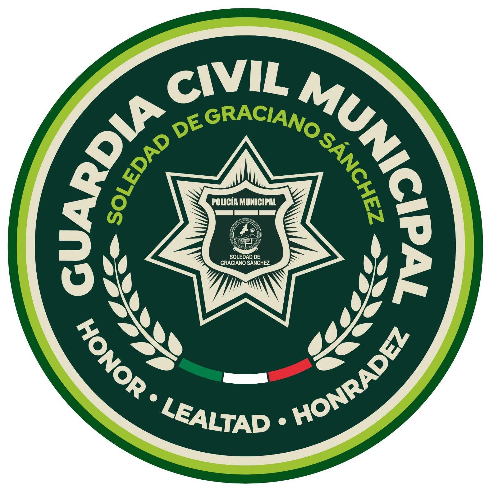 Escudo de la Guardia Civil Municipal de Soledad de Graciano Sánchez.
