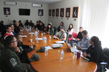 Reunión de coordinación entre autoridades de seguridad, Guardia Civil Estatal, Protección Civil y Patronato de la FENAPO para el operativo del concierto gratuito de Katy Perry en San Luis Potosí.