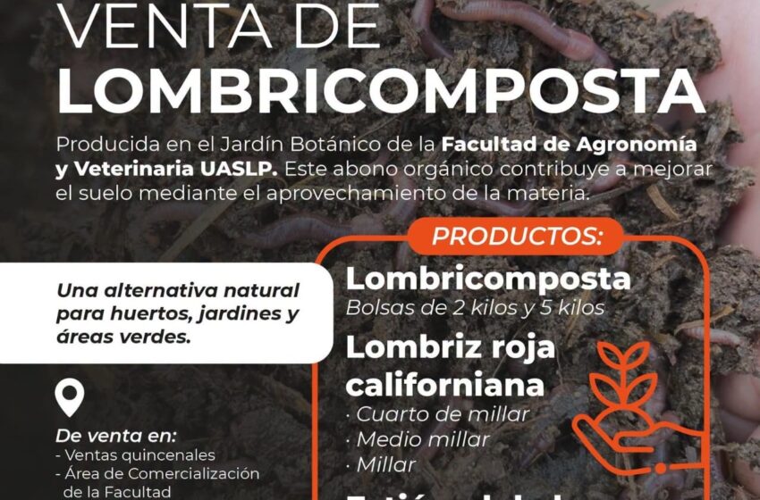  UASLP promueve lombricomposta como alternativa para huertos y producción sustentable