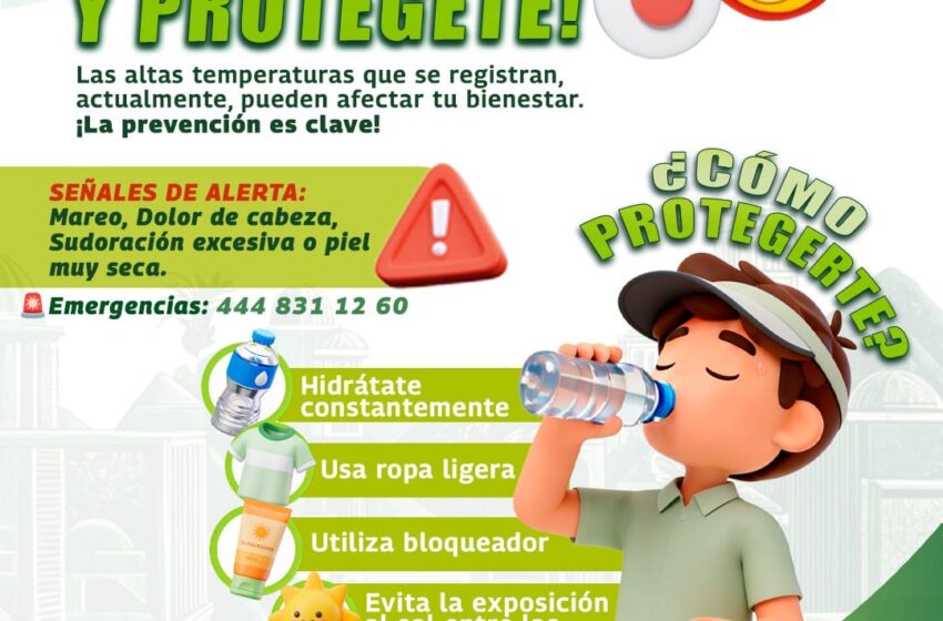  Protección Civil de Soledad emite recomendaciones ante altas temperaturas