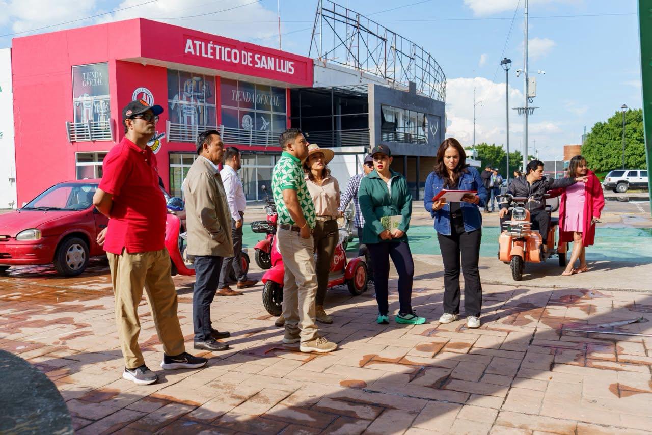 Autoridades supervisan trabajos de preparación y mantenimiento en el recinto de la Fenapo 2026 en San Luis Potosí