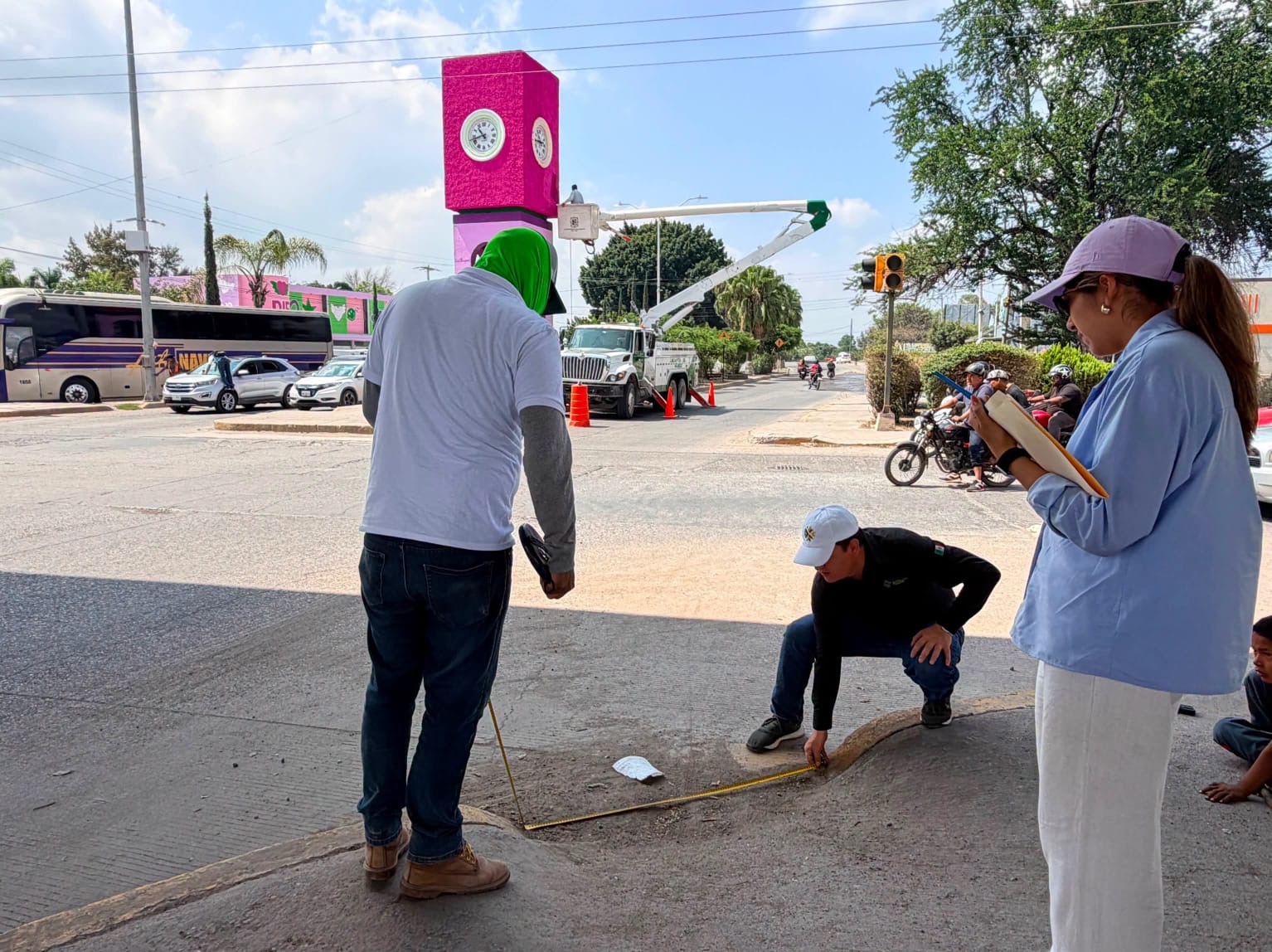 Personal de la Secretaría de Comunicaciones y Transportes realiza estudios técnicos para la llegada de RedMetro a Rioverde