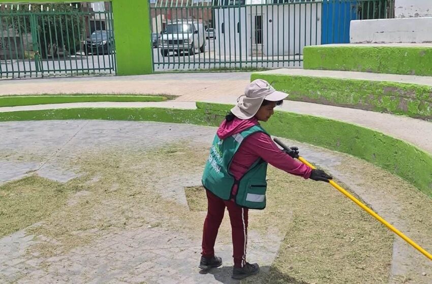  Soledad refuerza limpieza de áreas comunes en Villas de Cactus y Rivas Guillén