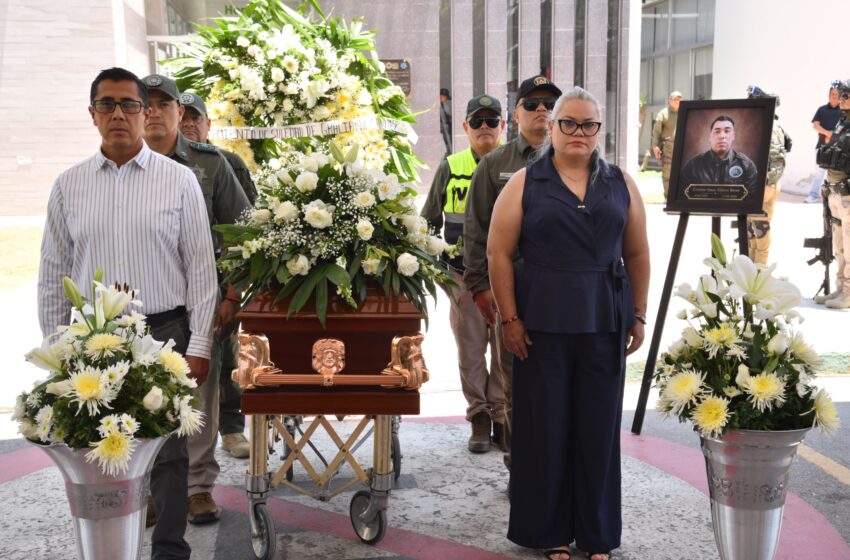  Guardia Civil de Soledad rinde homenaje póstumo a Cristian Issac Aldana Reyes