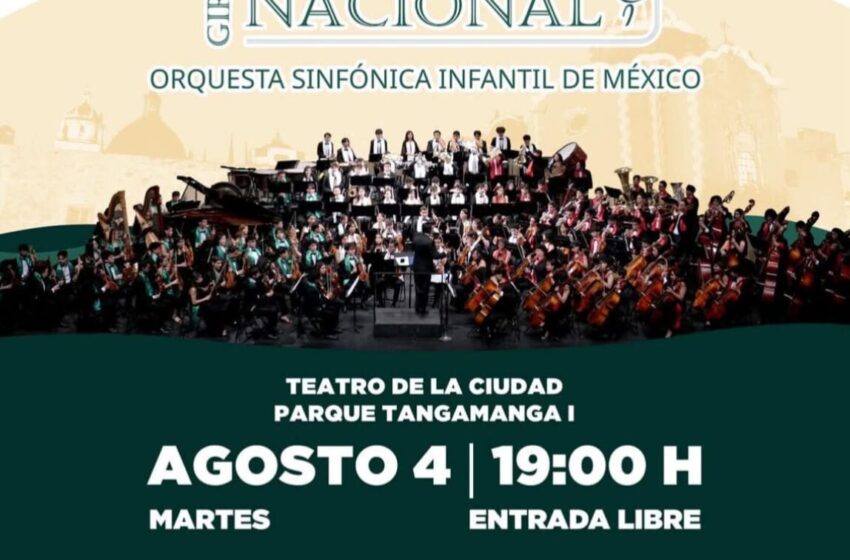  Orquesta Sinfónica Infantil de México dará concierto gratuito en el Teatro de la Ciudad