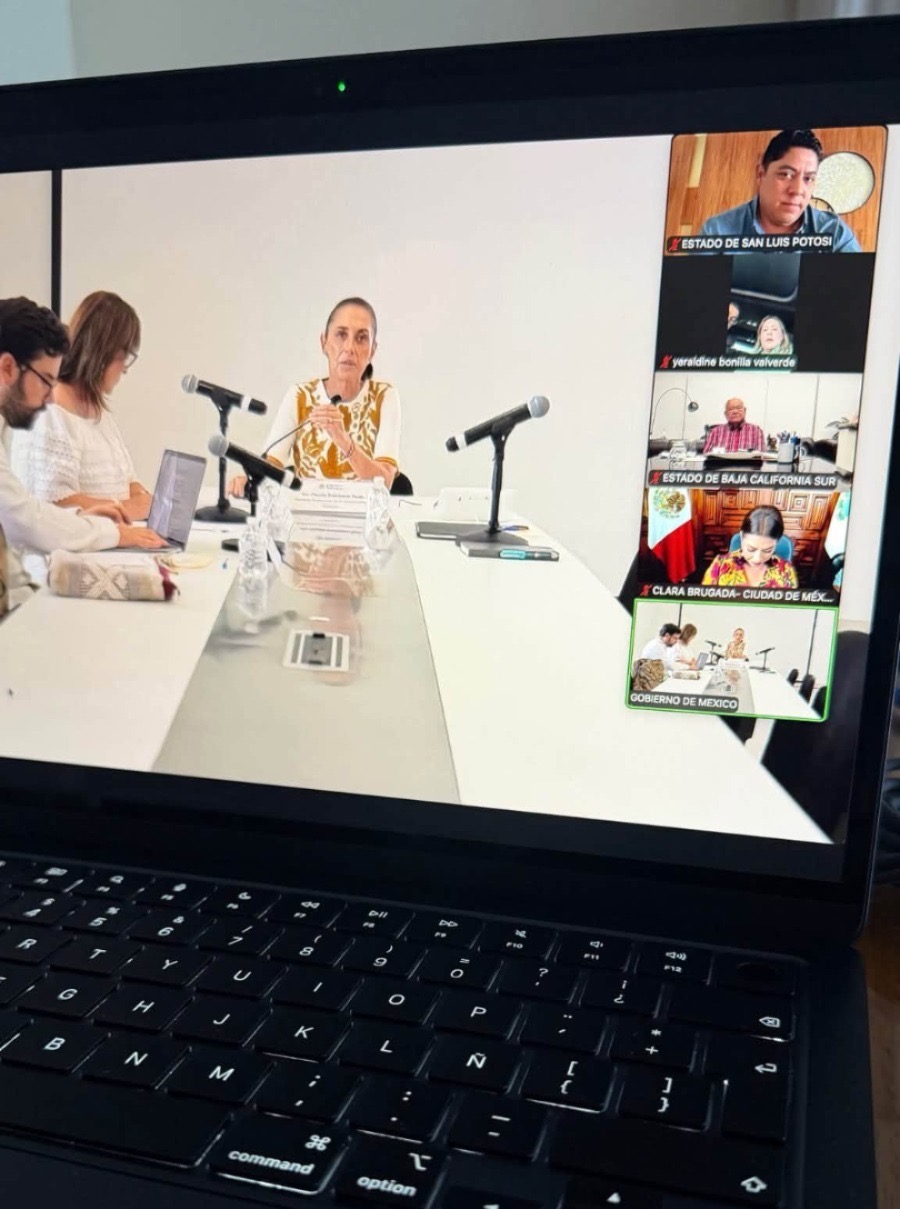 Reunión virtual entre autoridades de San Luis Potosí y el Gobierno de México para dar seguimiento a consultorios médicos gratuitos