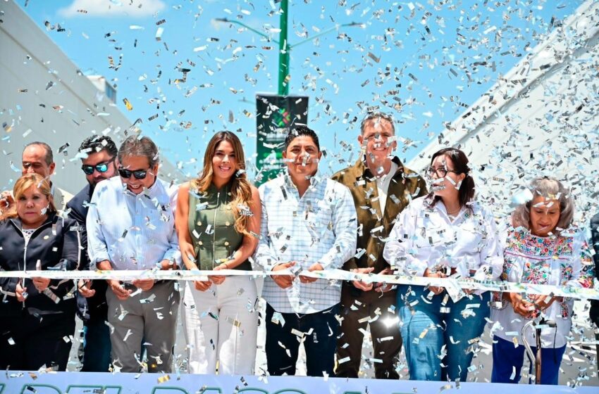  Gallardo inaugura paso a desnivel de Circuito Potosí y avenida de las Torres